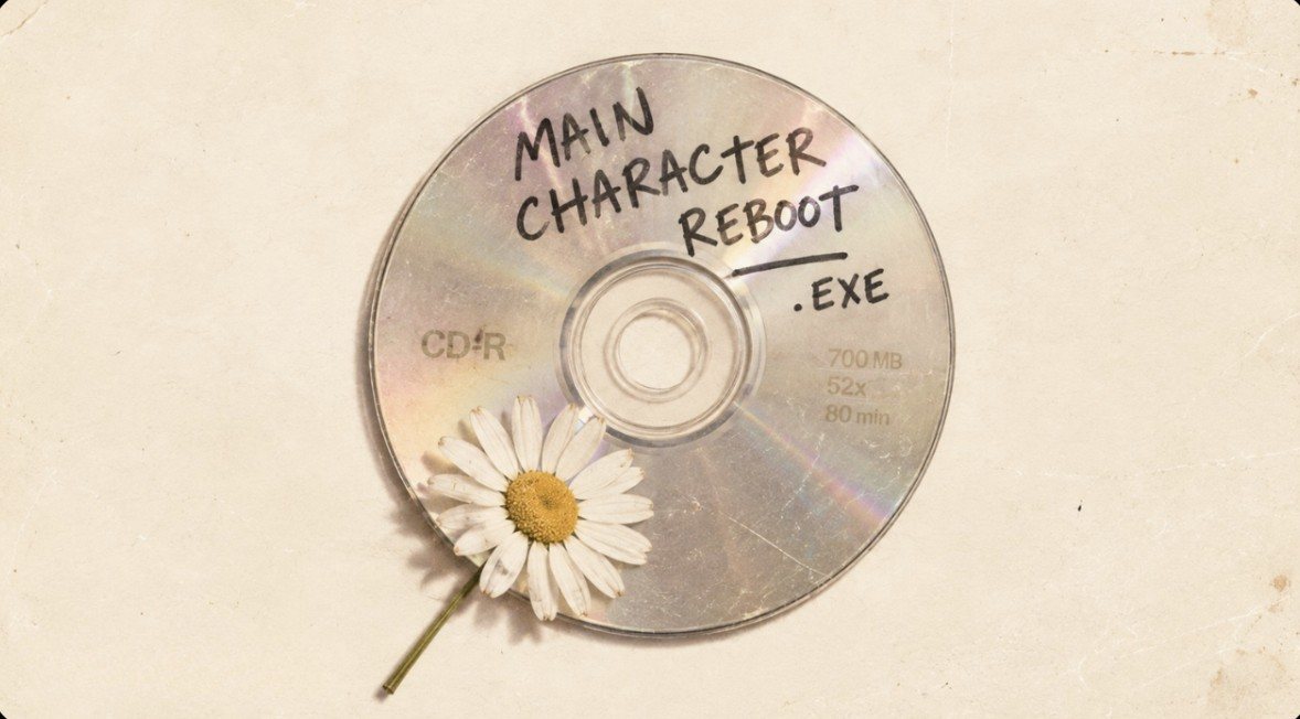 Main Character Reboot CD-R with a daisy