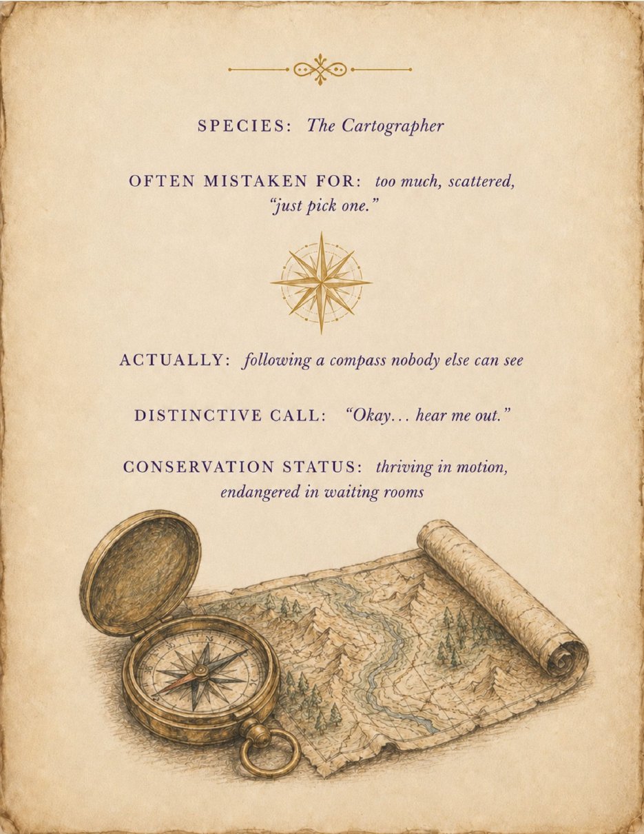 Species identification page from inside the guide