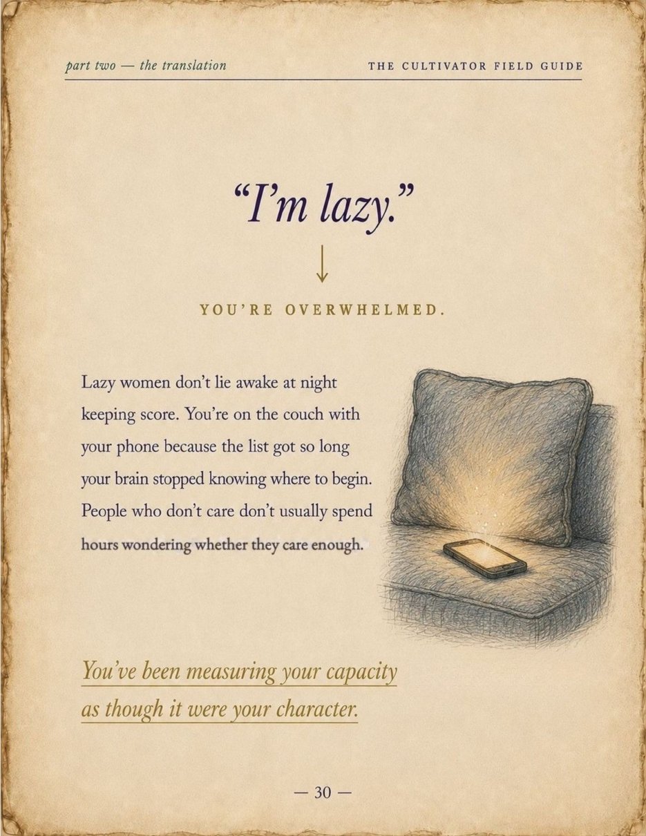 Translation page: what I'm lazy actually means
